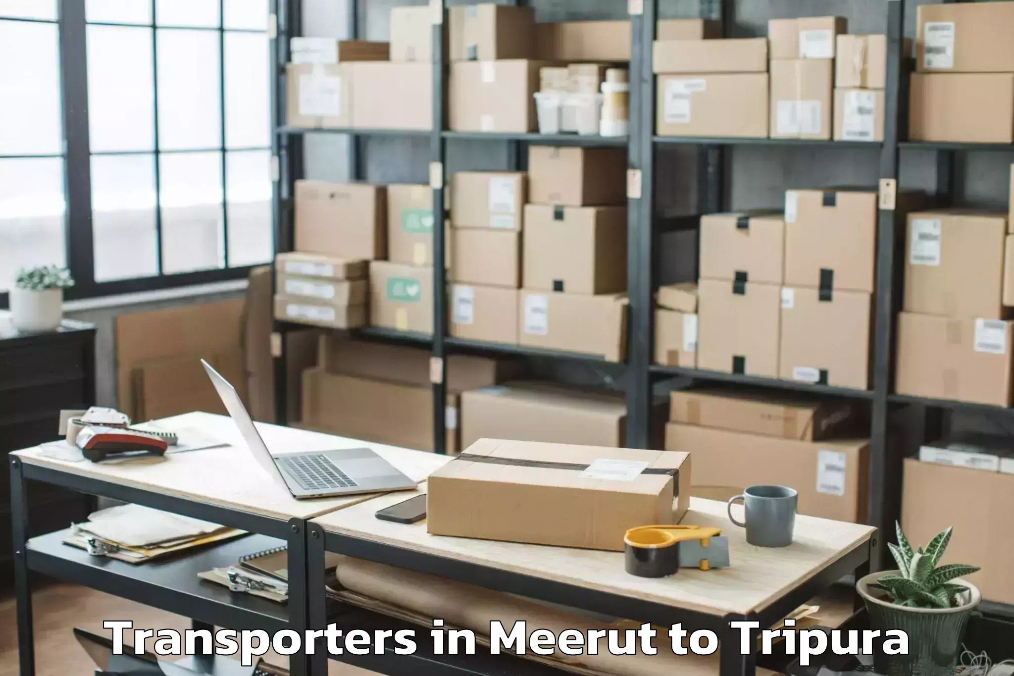 Discover Meerut to Tripura Transporters